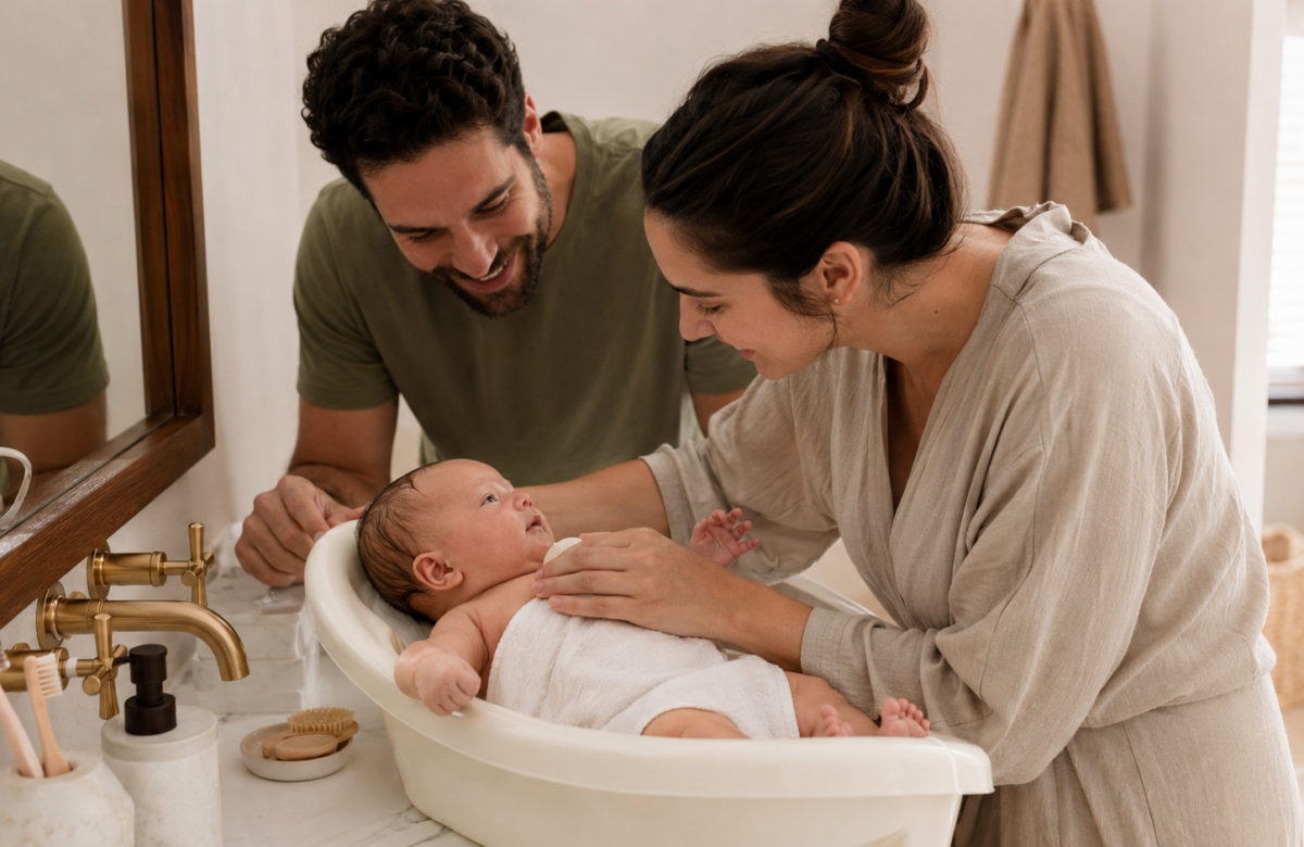 A Simple Baby Bath Routine for Nervous First-Time Parents