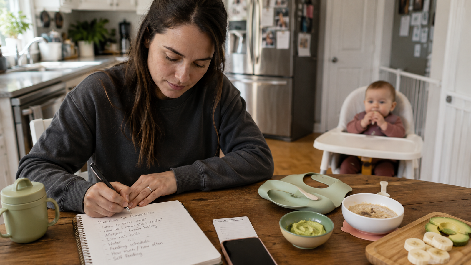 Starting Solids Questions to Bring to Your Pediatric Visit