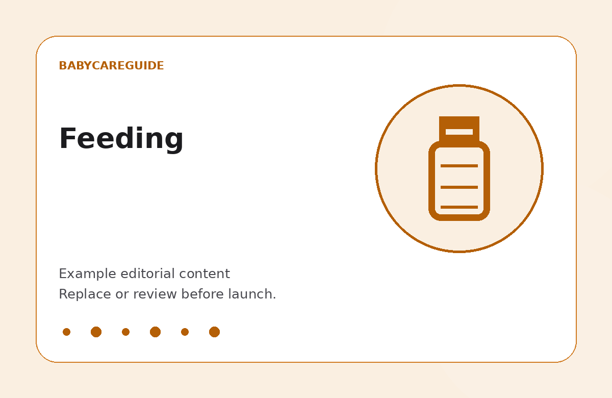 BabyCareGuide example image for Feeding