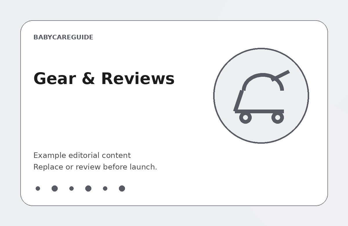 BabyCareGuide example image for Gear & Reviews
