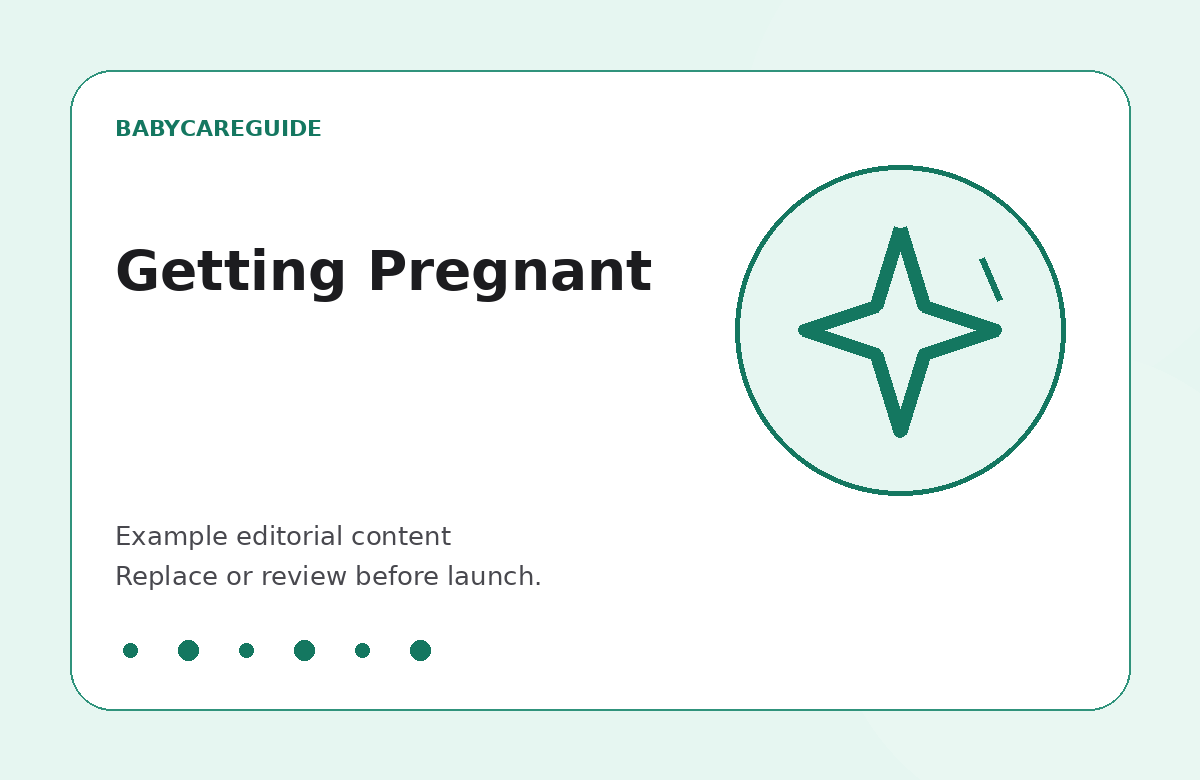 BabyCareGuide example image for Getting Pregnant