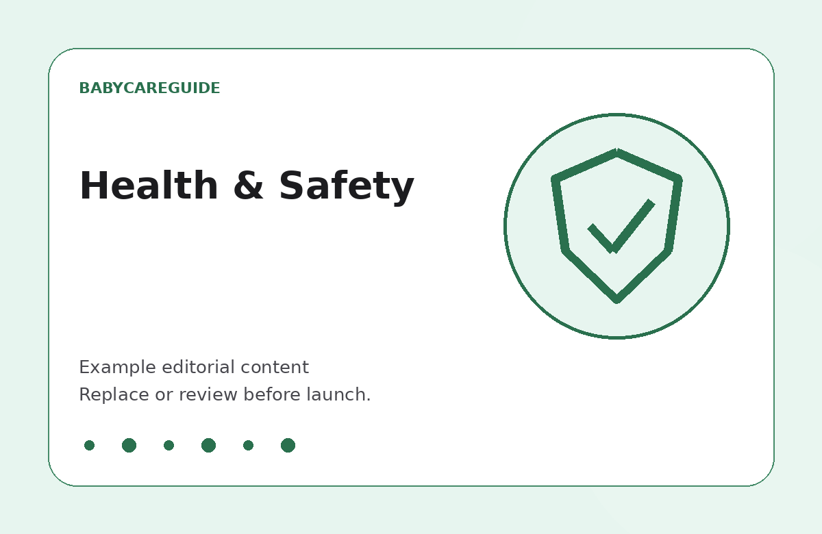 BabyCareGuide example image for Health & Safety