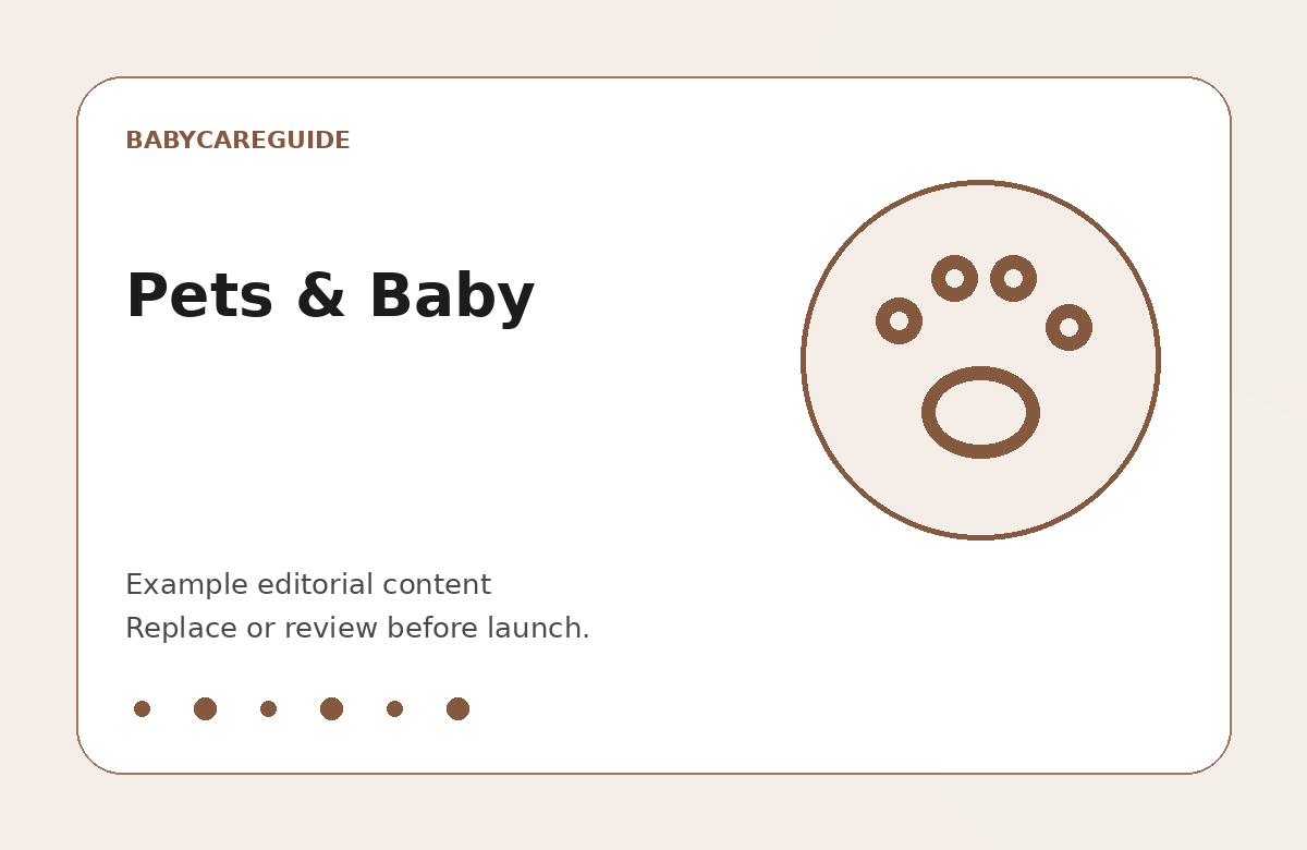 BabyCareGuide example image for Pets & Baby